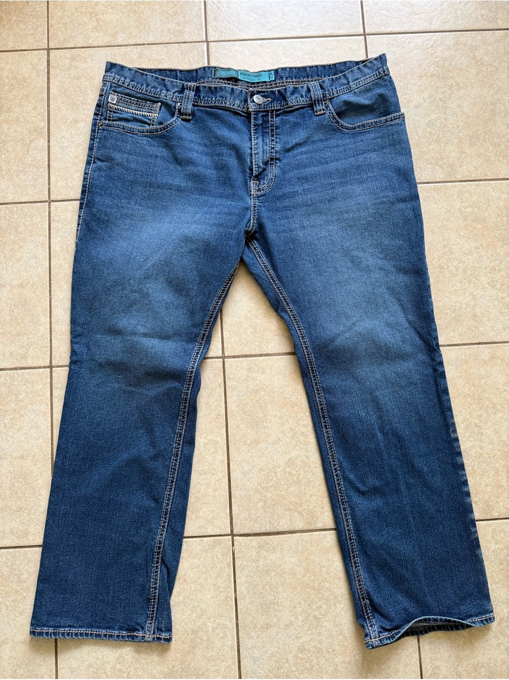 Rock And Roll Denim Jeans Mens Size 42X30  Revolver Straight Slim Straight Leg